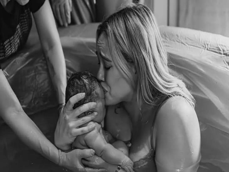 Hilary Duff comparte fotos de la llegada de su cuarta hija Townes Meadow Bair