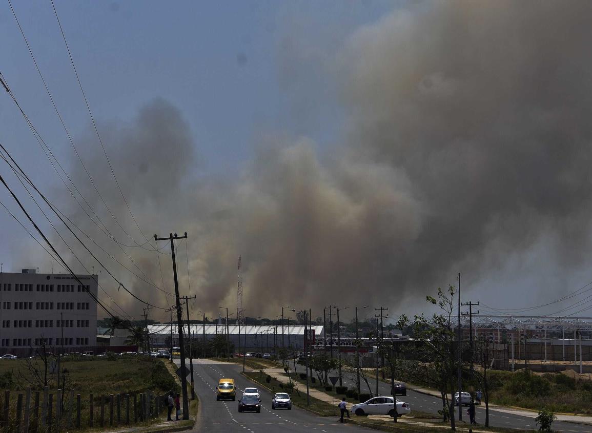 Piromaniacos estarían desatando incendios en Coatzacoalcos; Protección Civil no se da abasto | VIDEO