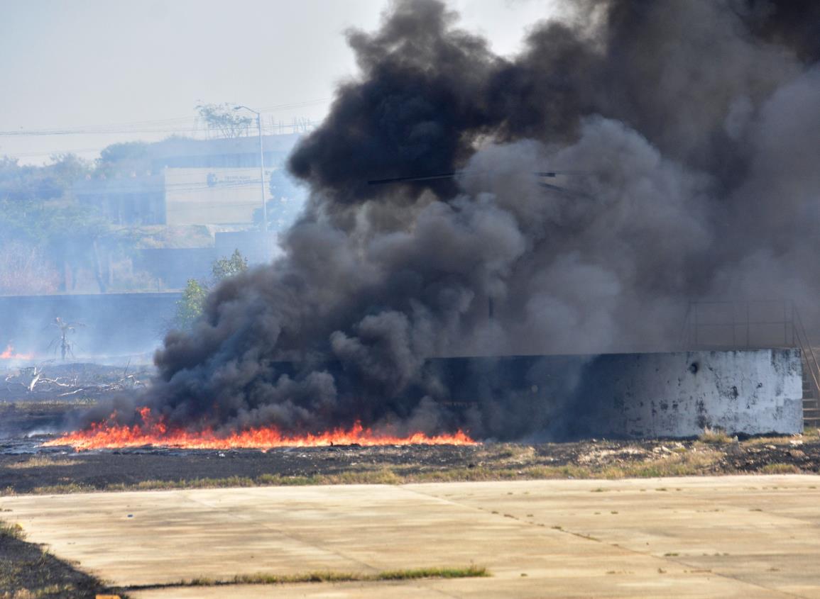 Estas son las zonas de Coatzacoalcos más afectadas por incendios de pastizales