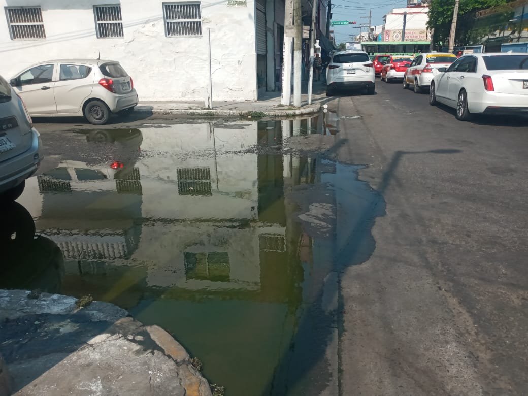 Vecinos del barrio de San Sebastián denuncian presencia de aguas verdes y fétidas