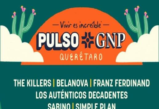 Pulso GNP regresa a The Killers, Franz Ferdinand y Simple Plan en su lineup 2024