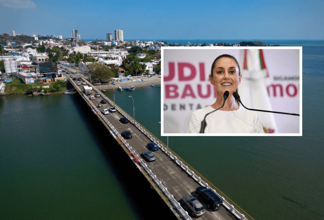 Acceso al puerto y puente de Boca del Río, obras que promete Claudia Sheinbaum para Veracruz