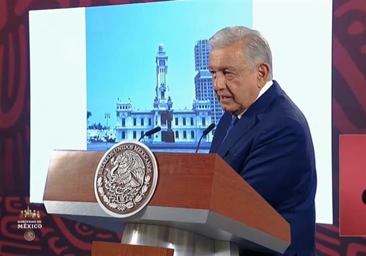 AMLO molesto con Torre Centro; Cuitláhuac “no pudo hacer nada” para cortarla, dice