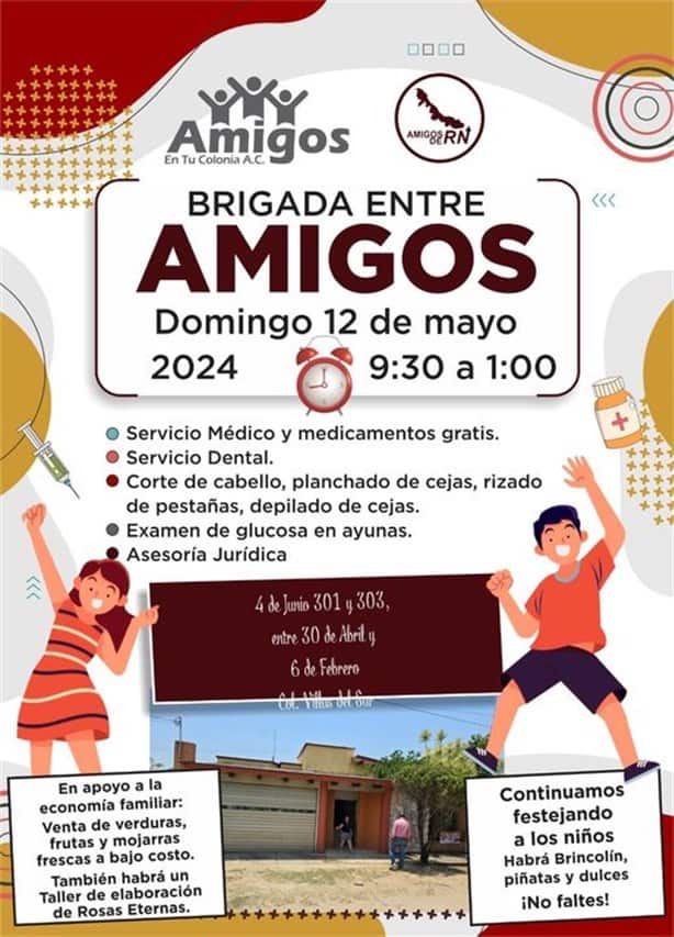 Asociación civil Amigos en tu colonia realizará jornadas sociales