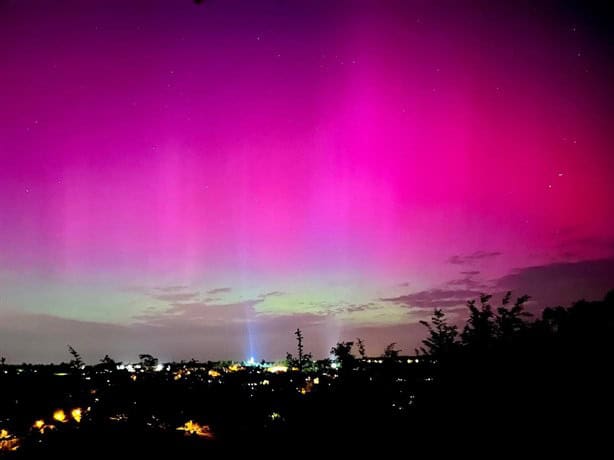 Tormenta solar provoca auroras boreales en México