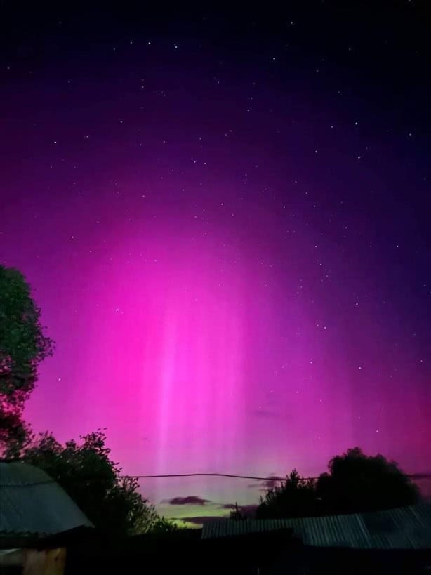 Tormenta solar provoca auroras boreales en México