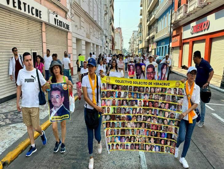 Madres de desaparecidos marchan en Veracruz exigiendo justicia hoy 10 de mayo