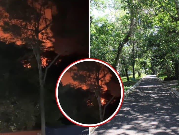 Se registra fuerte incendio en el Parque Natura de Xalapa; trasciende, pudo ser provocado (+Video)