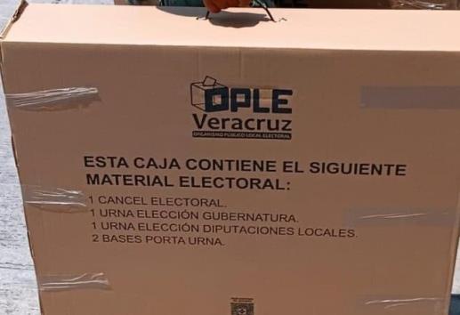 Este sábado llegan custodiadas las boletas electorales en el distrito 12 de Veracruz