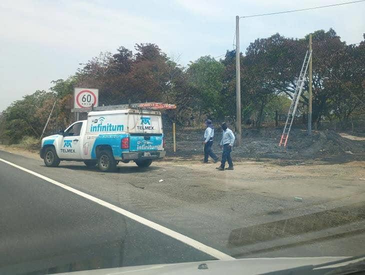 Incendios en la Costera del Golfo dañaron infraestructura de telecomunicaciones en Agua Dulce