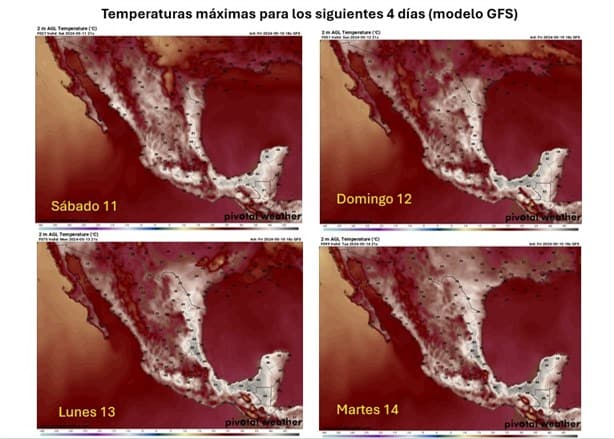 Este día el puerto de Veracruz alcanzará una sensación térmica superior a los 37 grados