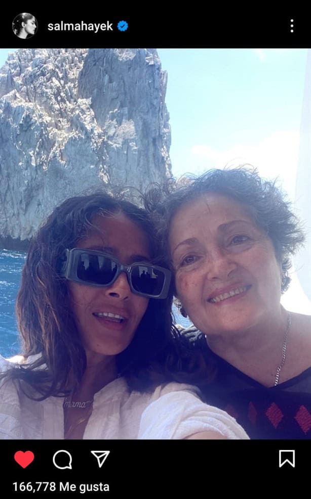 Día de las Madres: Con esta foto y mensaje Salma Hayek felicitó a su mamá