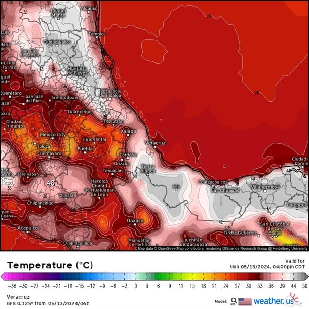 Así estará el clima en Veracruz este lunes 13 de mayo