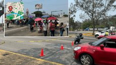 Rutas alternas para librar el bloqueo en la avenida Rafael Cuervo, en Veracruz