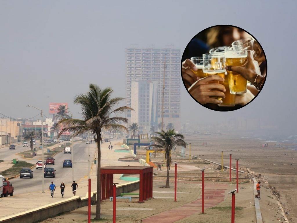 Este fue el bar de Coatzacoalcos que dio cervezas gratis por calor de 55°C