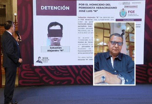 Destacan en mañanera vinculación de homicida del periodista de Veracruz José Luis Gamboa Arenas