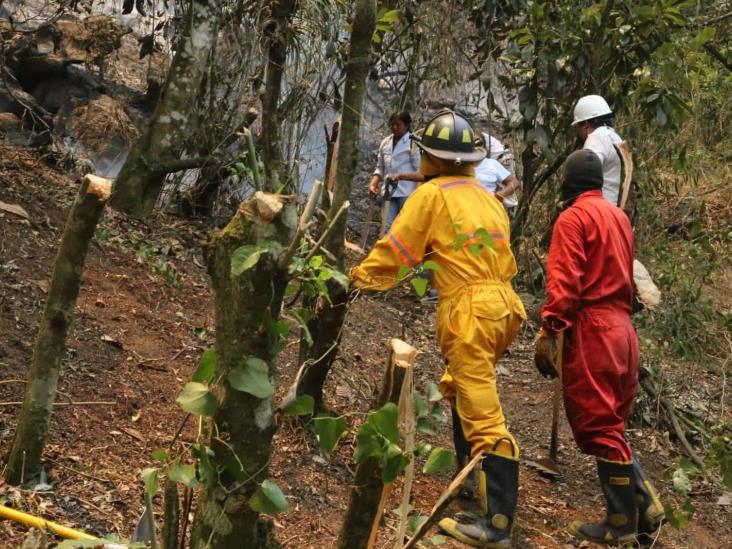 En Río Blanco, se reaviva incendio en cerro de Tenango