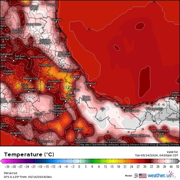 ¡Mucho calor! Así estará el clima en Veracruz este 14 de mayo