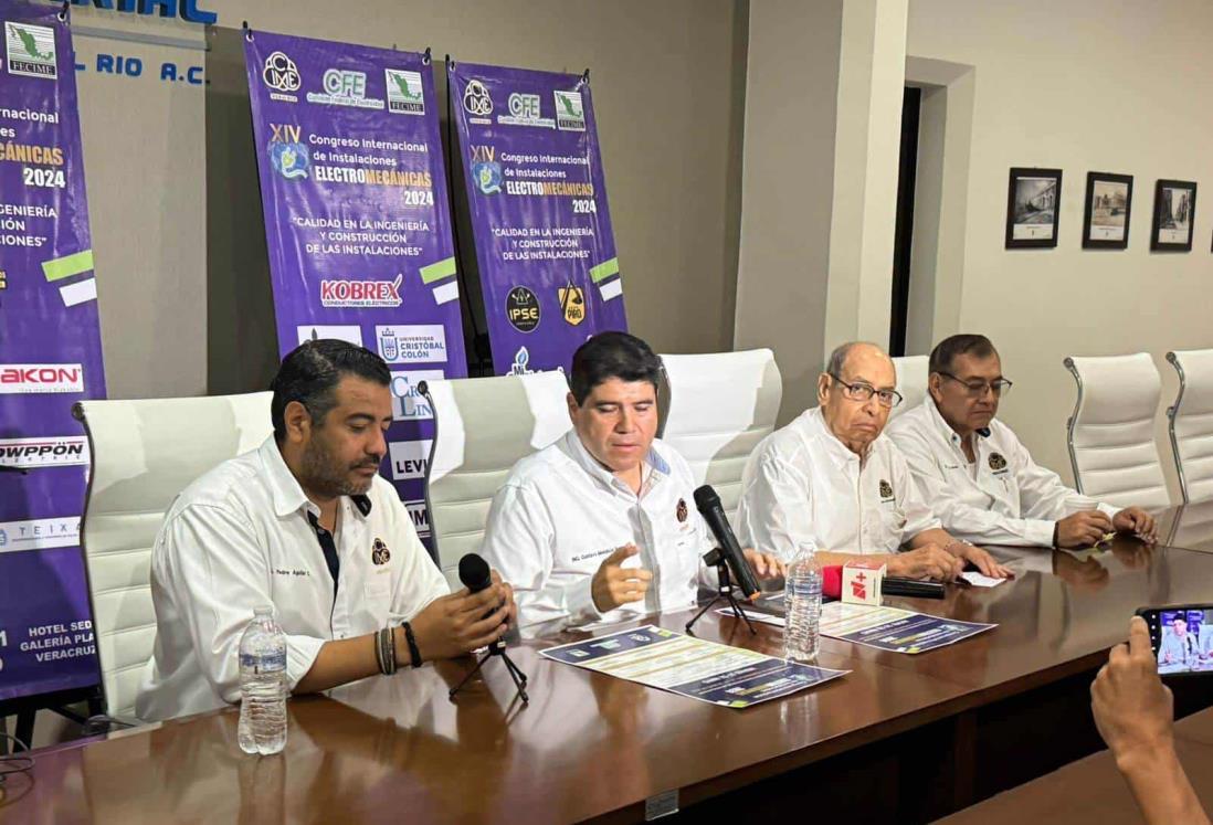 Anuncian el XIV Congreso Internacional de Instalaciones Electromecánicas en Veracruz