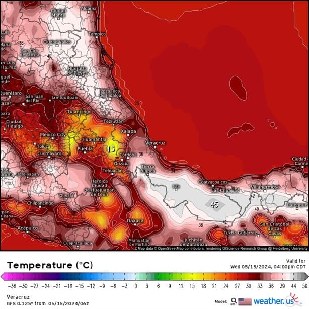 Así estará el clima en Veracruz este miércoles 15 de mayo