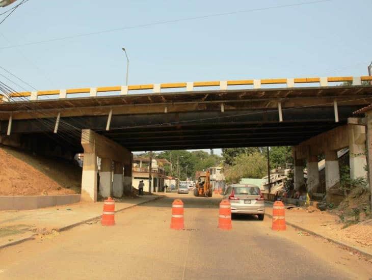 Por trabajos en muro de contención, cierran circulación bajo puente Palma Sola