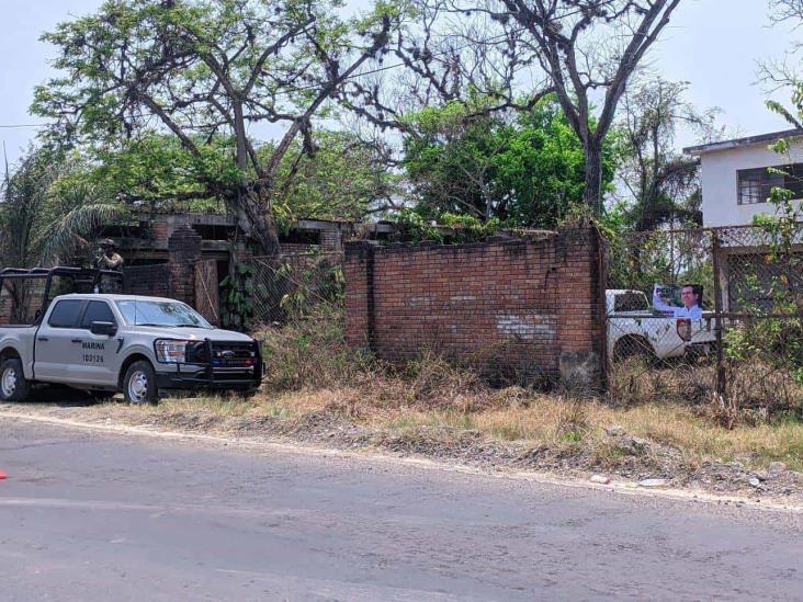 Catean predio en Coatzintla; podría haber una fosa clandestina