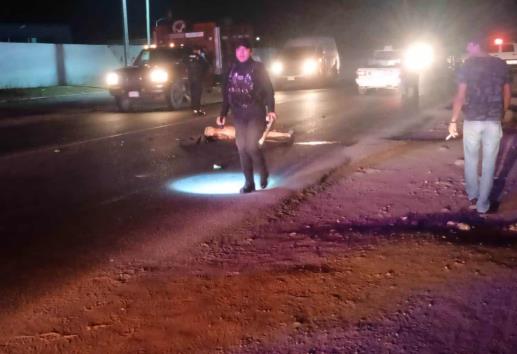 Atropellamiento mortal en libramiento en Martínez de la Torre
