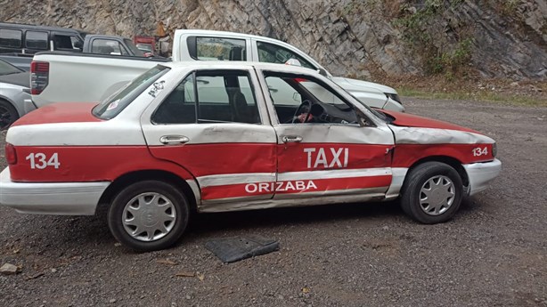 Culpan a padre de menor lesionado del choque de patrulla y taxi en Orizaba