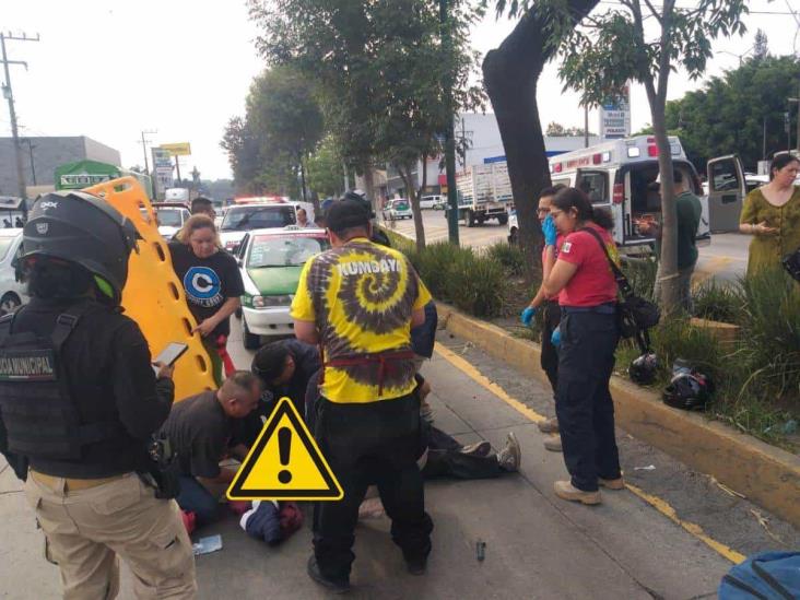 Xalapa: Por no utilizar el puente peatonal, lo arrollan en avenida Lázaro Cárdenas