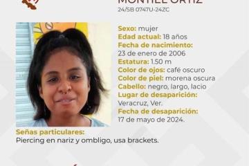 Buscan a Paulina Abigail desapareció en la ciudad de Veracruz