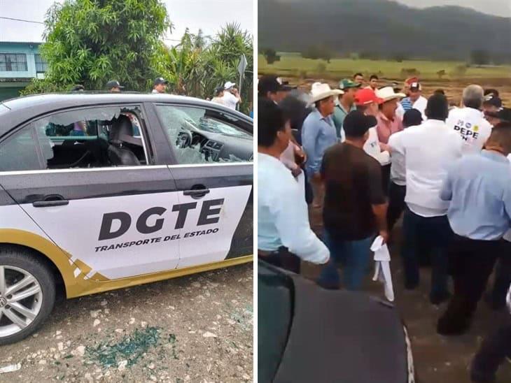 ¡Acaba en enfrentamiento! Tránsito del Estado retiene camiones que se dirigían a evento de Pepe Yunes (+Video)