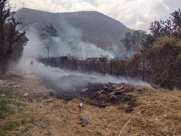 Altas temperaturas provocan incendio de pastizal en Nogales