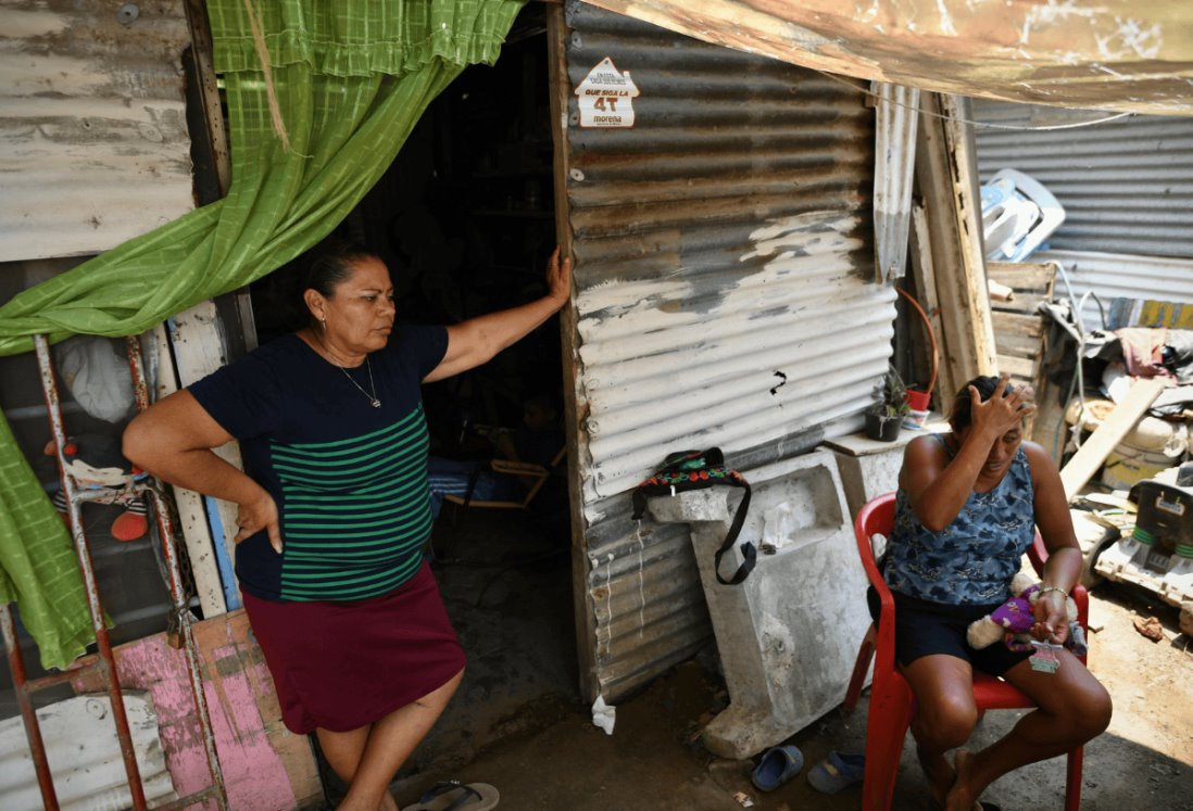 Sin ventilador ni refrigerador, Inés sobrevive al calor de 40°C en Veracruz