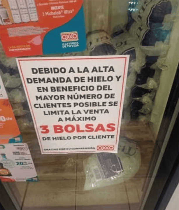 ¿Cuánto subió el precio del hielo en Oxxo por la ola de calor?