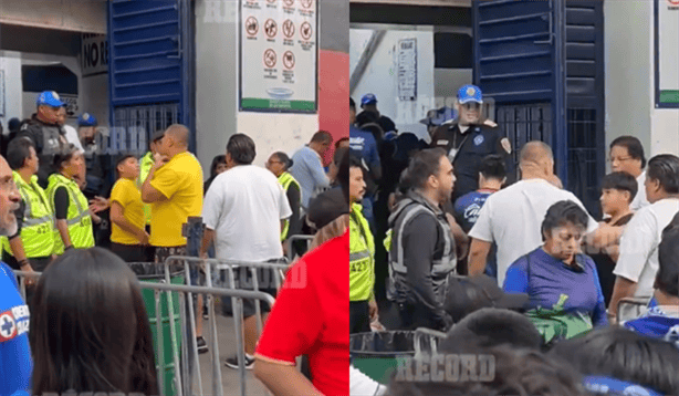 VIDEO VIRAL| Padre e hijo obligados a tirar sus playeras del América en estadio Ciudad de los Deportes