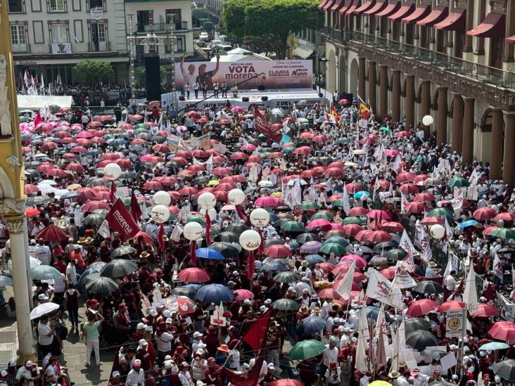 Los Cojolites amenizan el cierre de campaña en Xalapa de Claudia Sheinbaum y Rocío Nahle (+VIDEO)