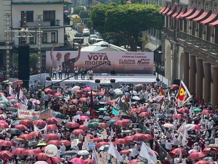 Los Cojolites amenizan el cierre de campaña en Xalapa de Claudia Sheinbaum y Rocío Nahle (+VIDEO)