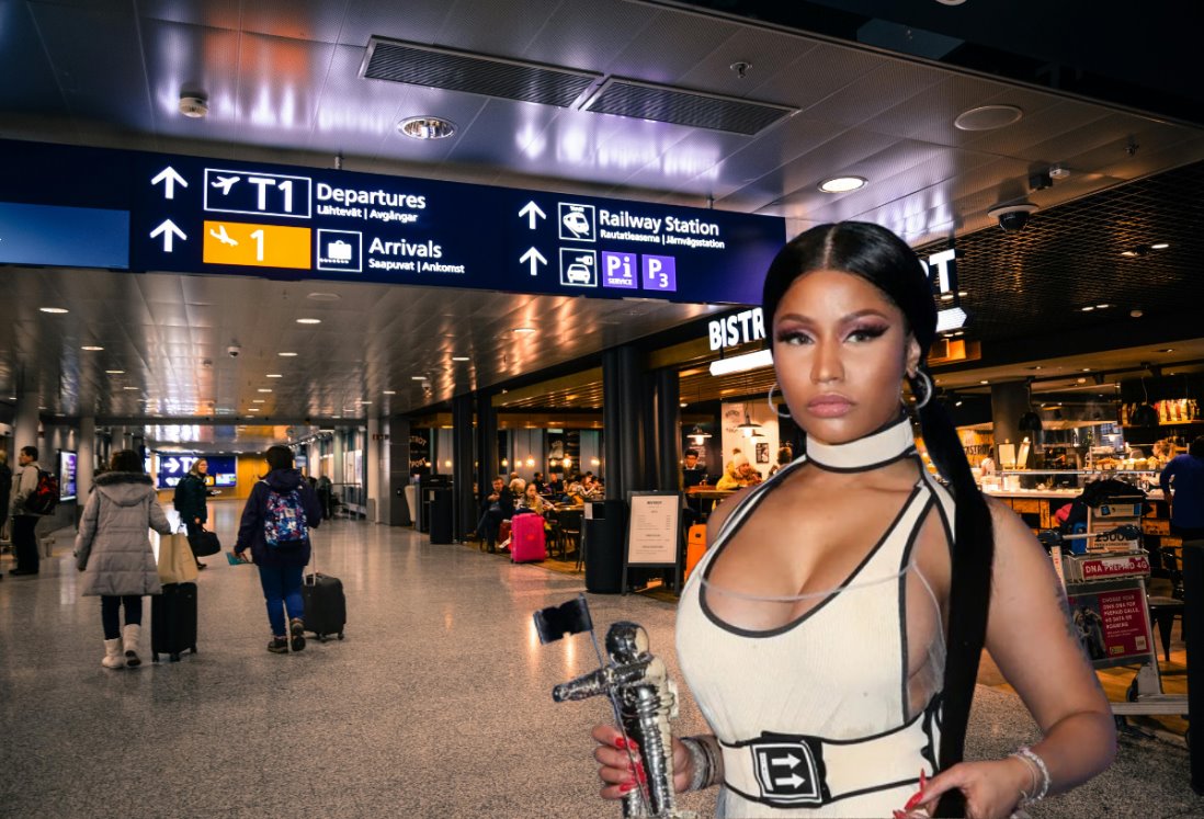 Detienen a Nicki Minaj en aeropuerto de Ámsterdam | VIDEO