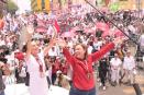 Rocío Nahle cierra campaña acompañada por Claudia Sheinbaum en Xalapa