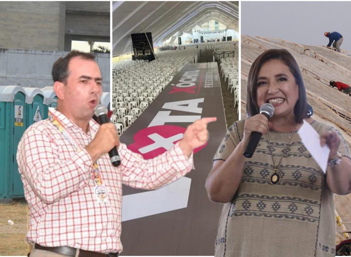 Todo listo para el cierre de campaña de Xóchitl Gálvez y Pepe Yunes en Coatzacoalcos