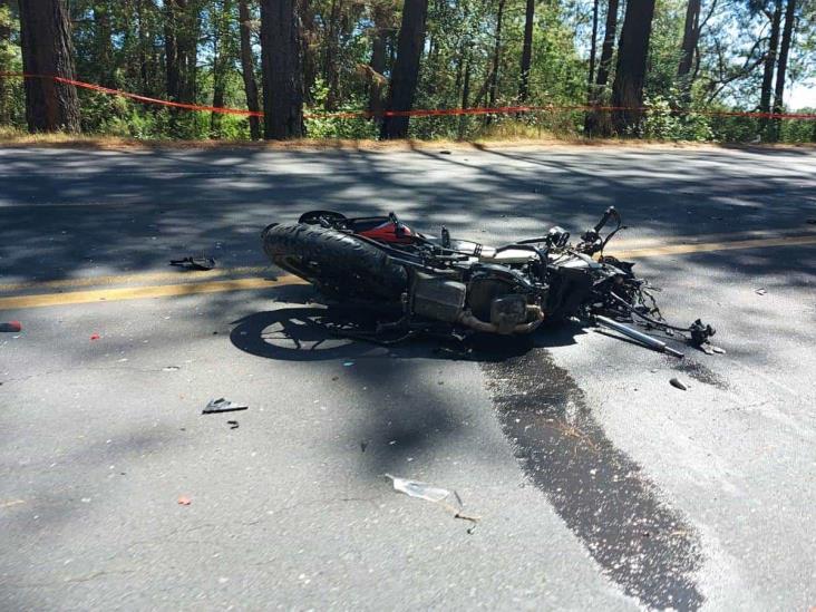 Muere motociclista en la carretera federal Xalapa-Perote