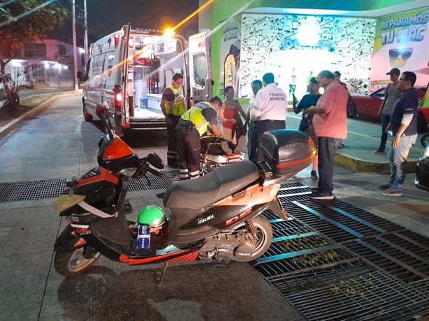 Chocan motociclistas en Jardines de Virginia, en Boca del Río