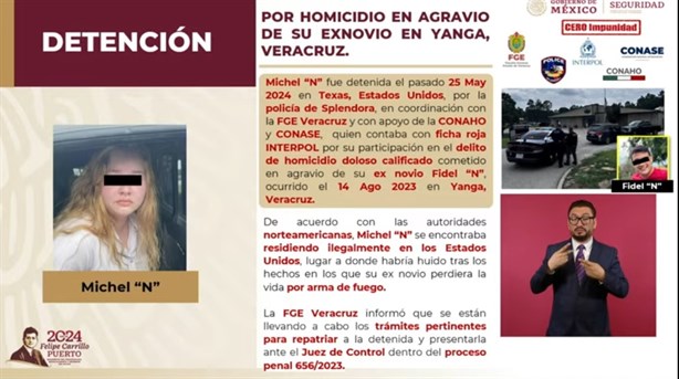 Destacan en mañanera detención de Michel "N" por homicidio de Fidel González en Yanga, Veracruz