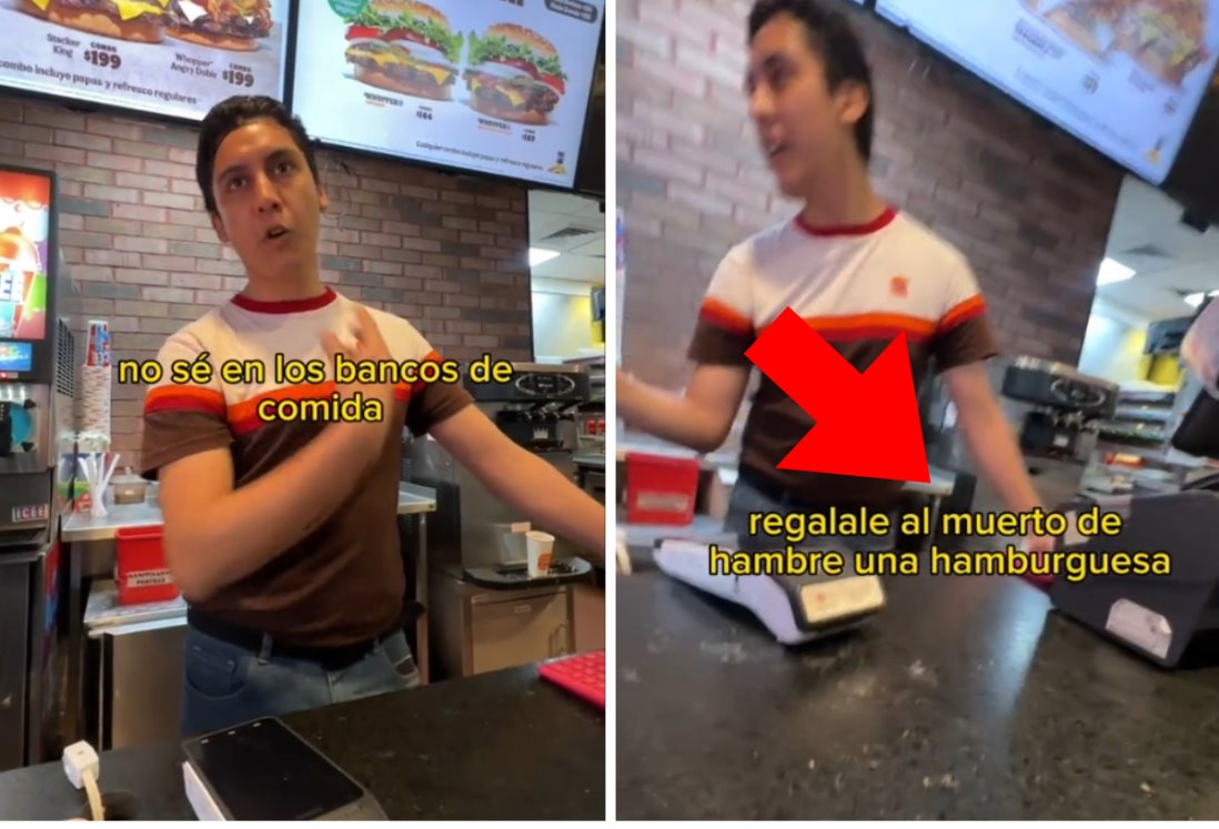 Gerente del Burger King llama "muerto de hambre" a un cliente | VIDEO