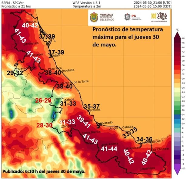 Ola de Calor: Protección civil emite Aviso Especial para este fin de semana, así será el clima en Coatzacoalcos