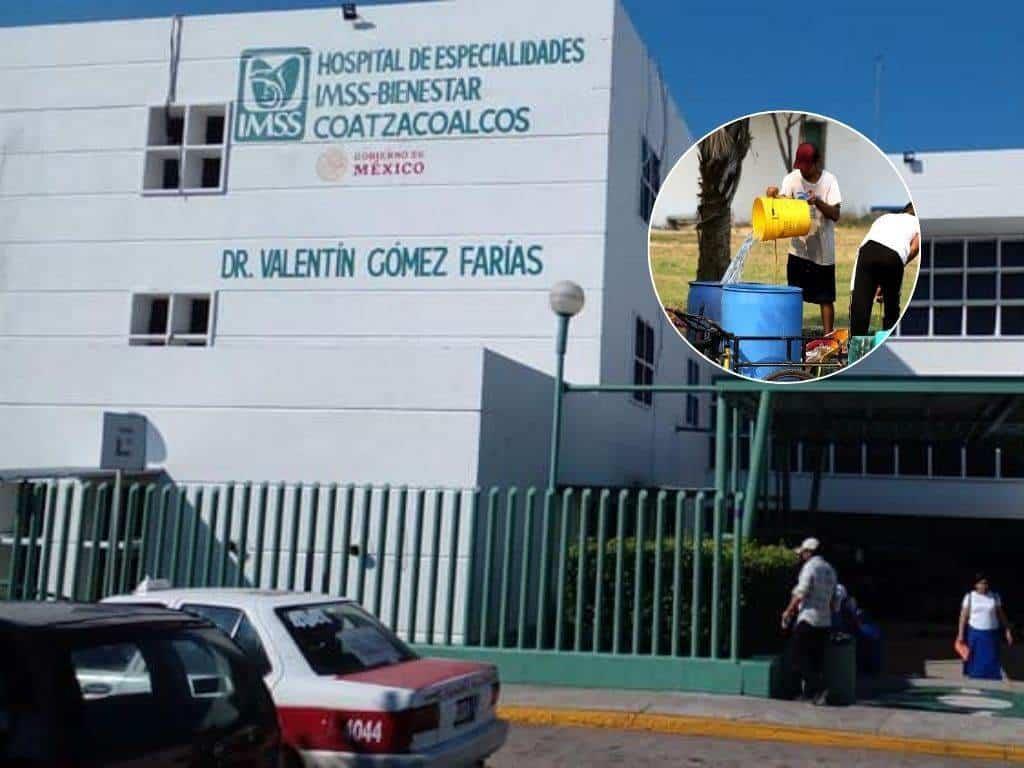 ¿Falta de agua interrumpirá cirugías en Hospital IMSS Bienestar de Coatzacoalcos?