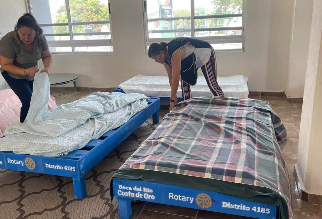 Club Rotario dona 20 camas al albergue Casa Santa Ana en Boca del Río