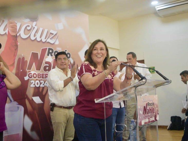 Rocío Nahle se declara ganadora de la elección a la gubernatura de Veracruz