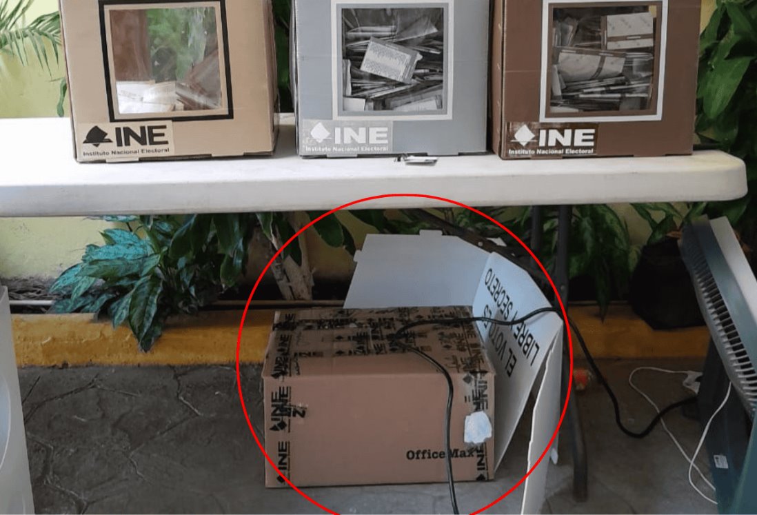 Ocupan caja de archivo muerto como urna en Medellín de Bravo