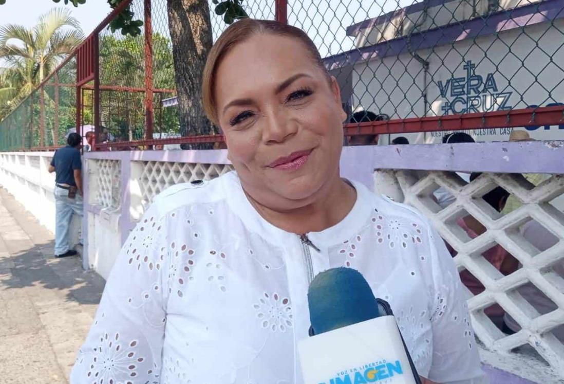 Candidata a diputada Verónica Pulido destaca participación ciudadana en Veracruz durante esta jornada electoral
